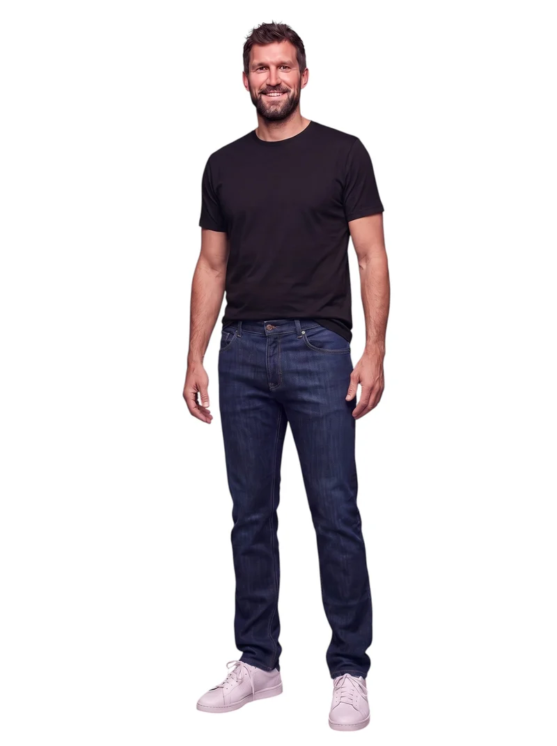 Jean homme grand 100 % coton brut– Entrejambe 105 cm