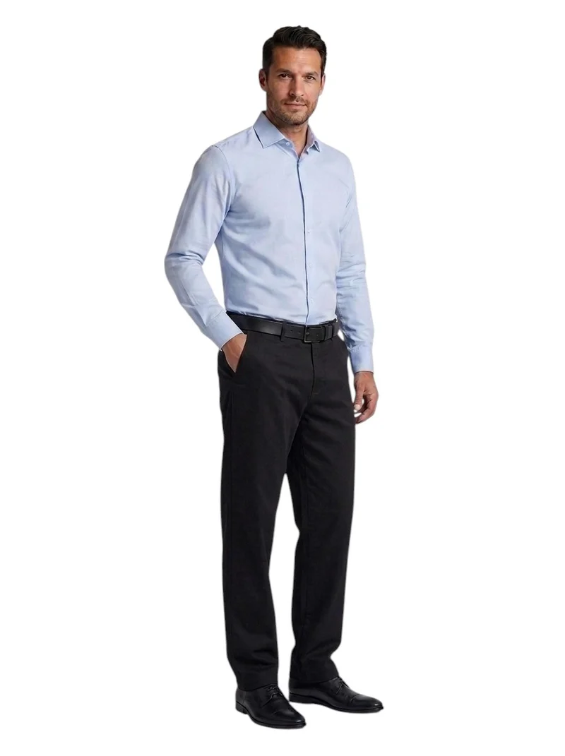 Pantalon chino homme grand noir – Entrejambe 105 cm