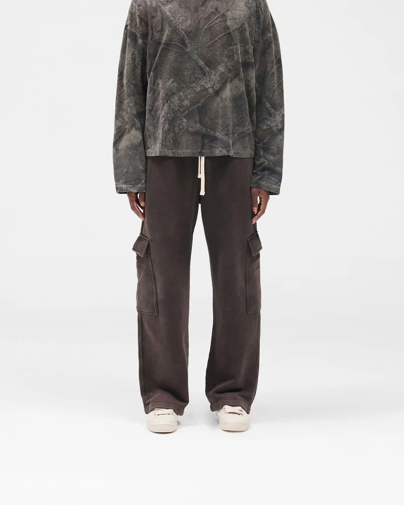 Initial Cargo Sweatpants - Coffee