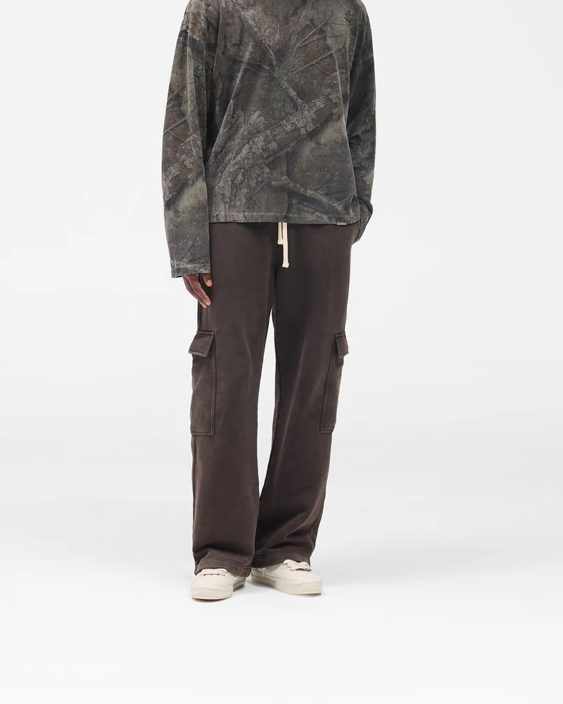 Initial Cargo Sweatpants - Coffee