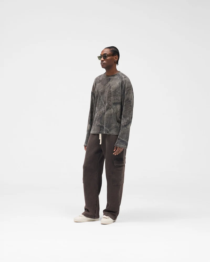 Initial Cargo Sweatpants - Coffee