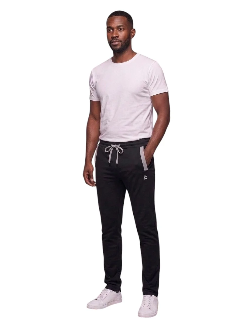 Jogging noir homme grand grande longueur – Entrejambe 105 cm