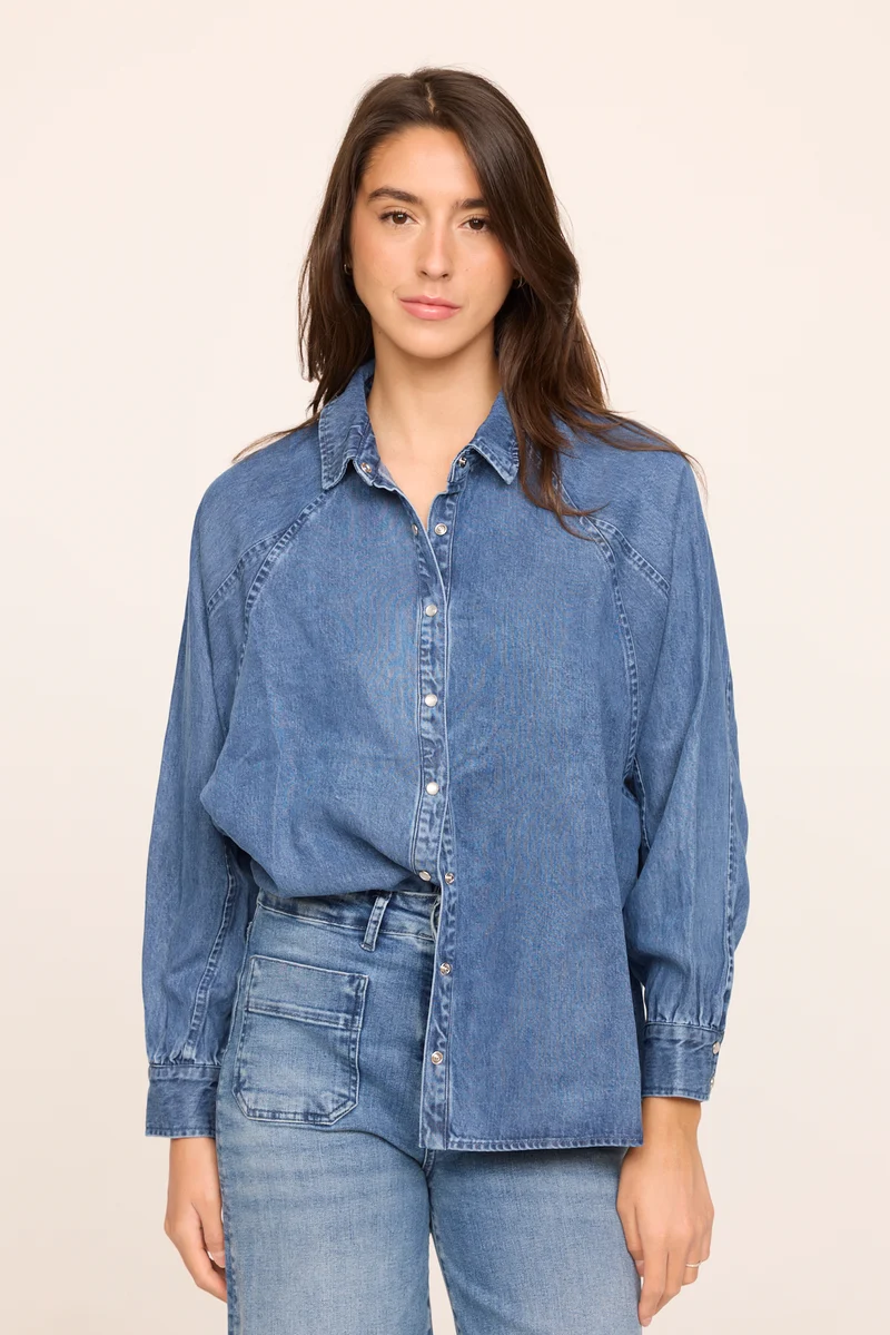 Chemise DULIA Medium Blue
