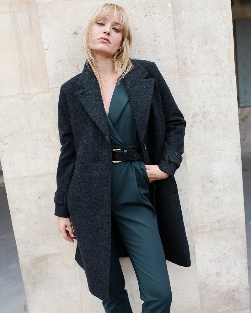 Manteau Stockholm - Gris Chiné