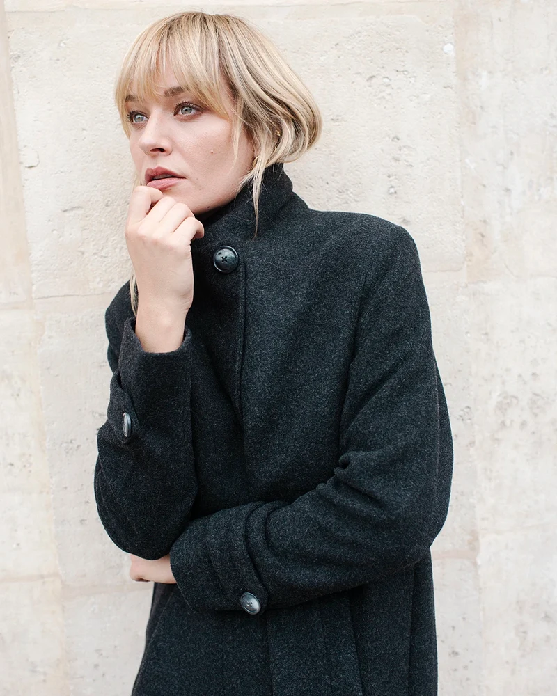 Manteau Stockholm - Gris Chiné