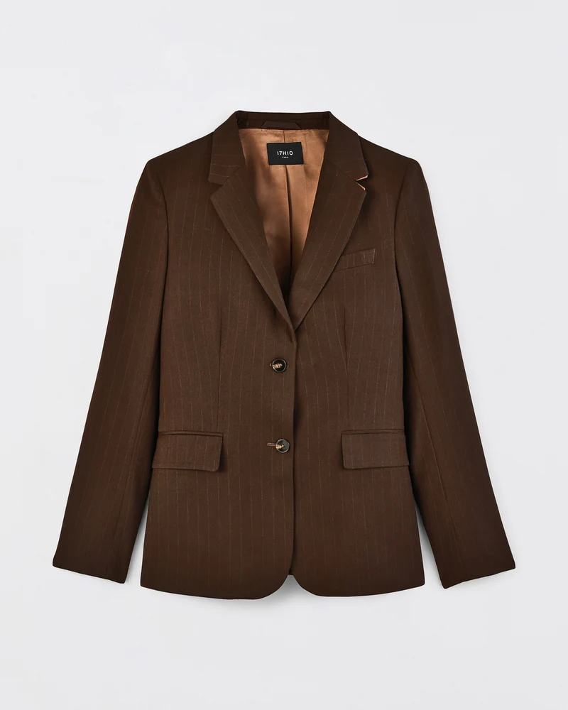Veste blazer Dublin - Marron rayé