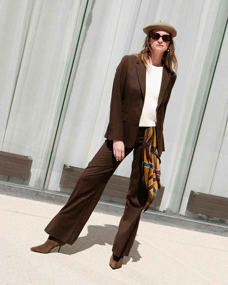 Veste blazer Dublin - Marron rayé