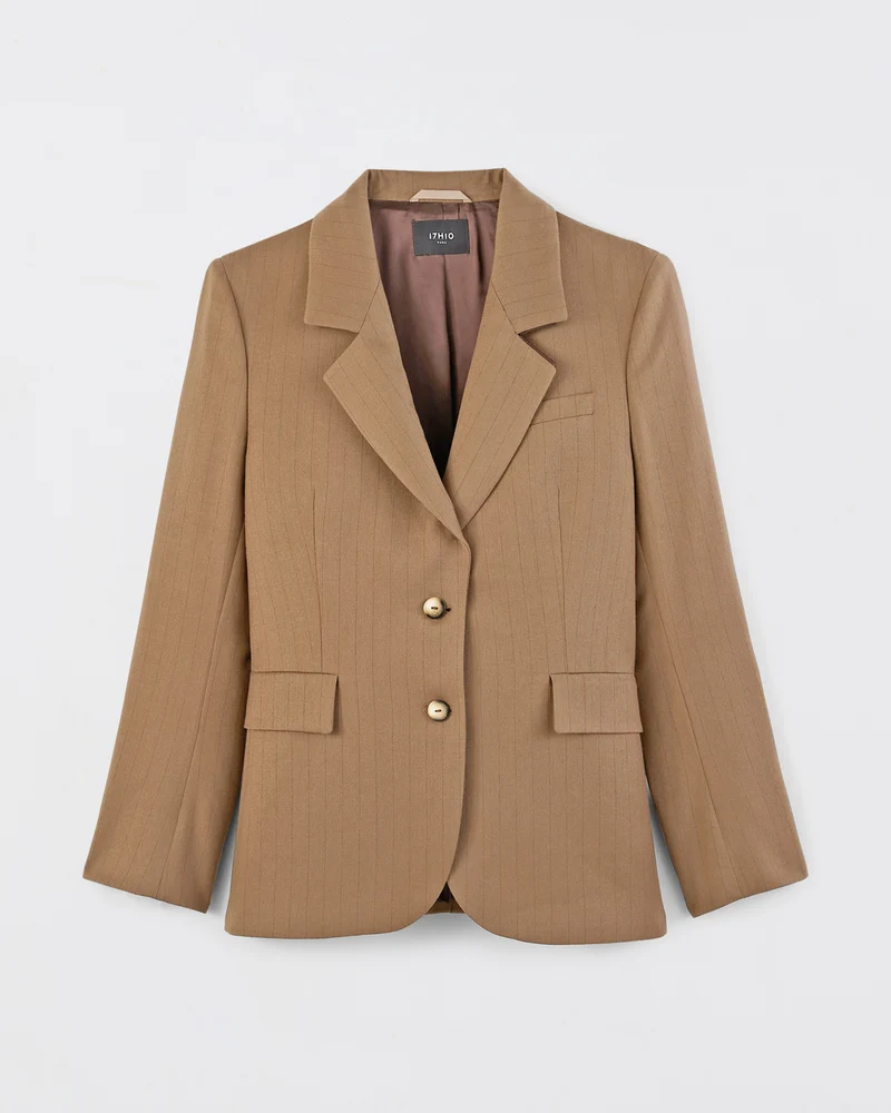 Veste blazer Dublin - Camel rayé