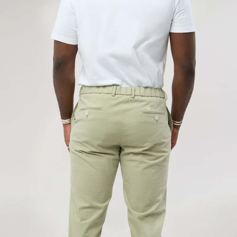 Pantalon à lacet Amovible "Sperone" Tilleul