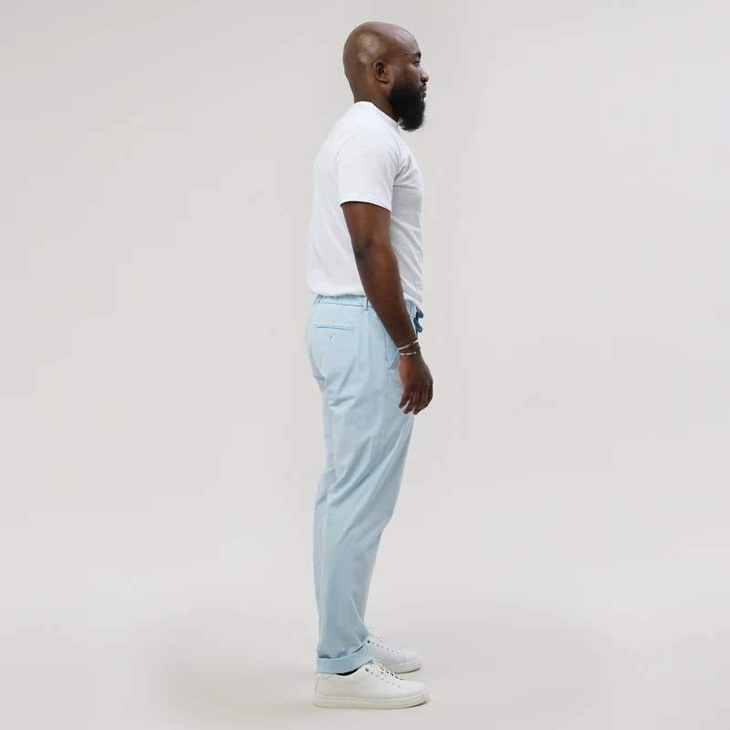 Pantalon à lacet Amovible "Sperone" Bleu Ciel