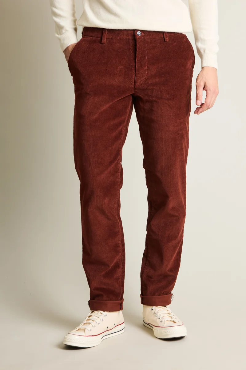 Chino velours terracota