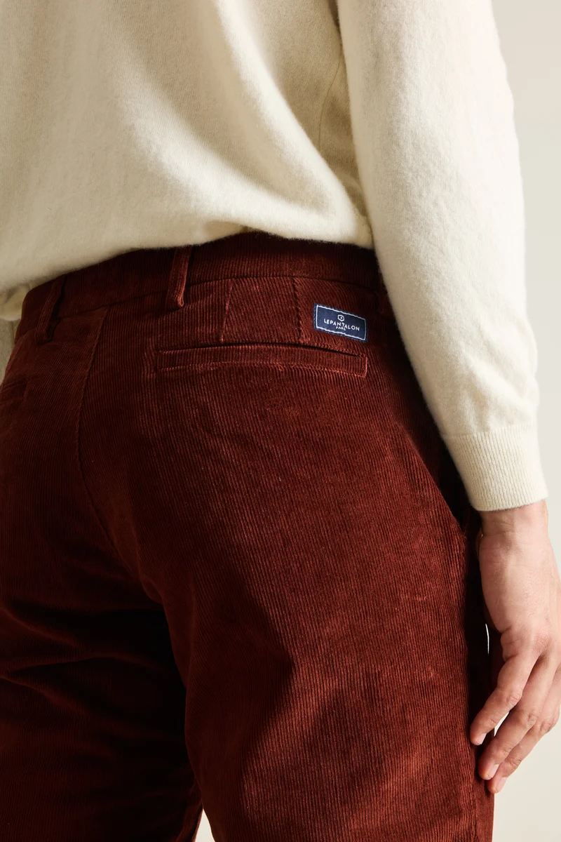 Chino velours terracota