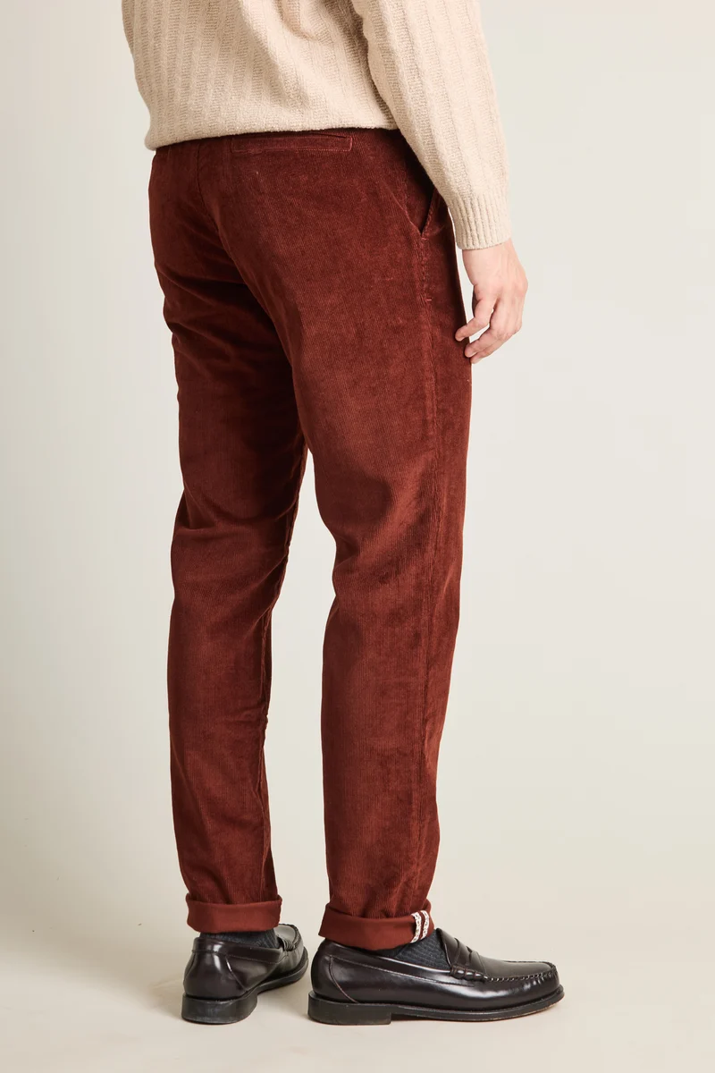 Chino velours terracota