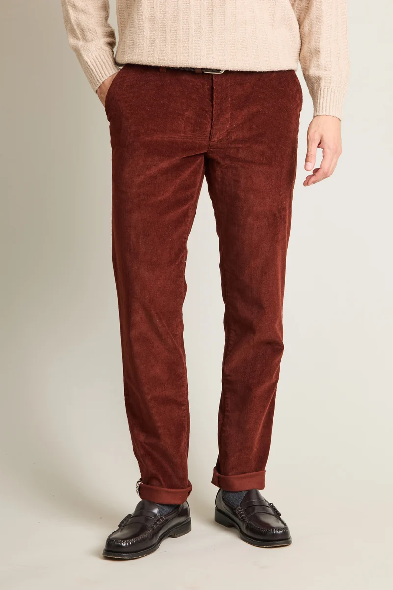 Chino velours terracota