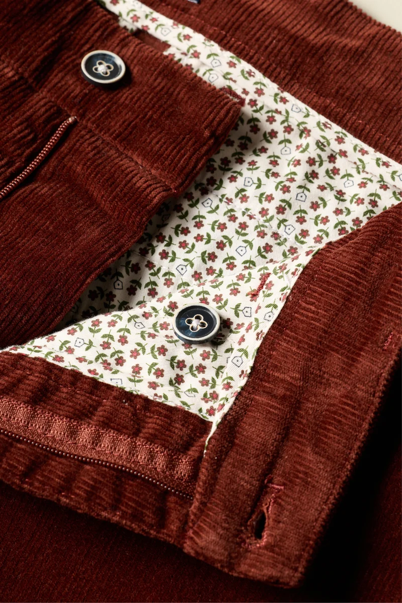 Chino velours terracota