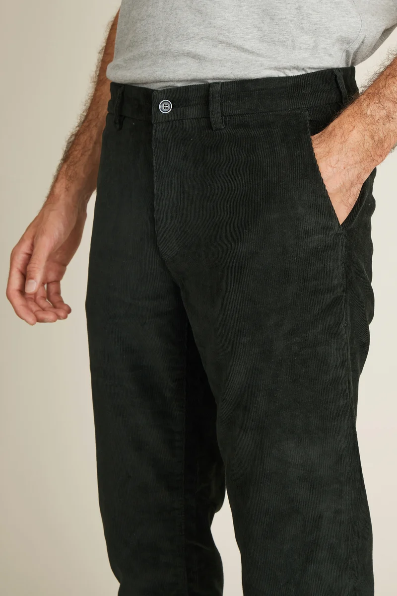 Chino velours vert sapin