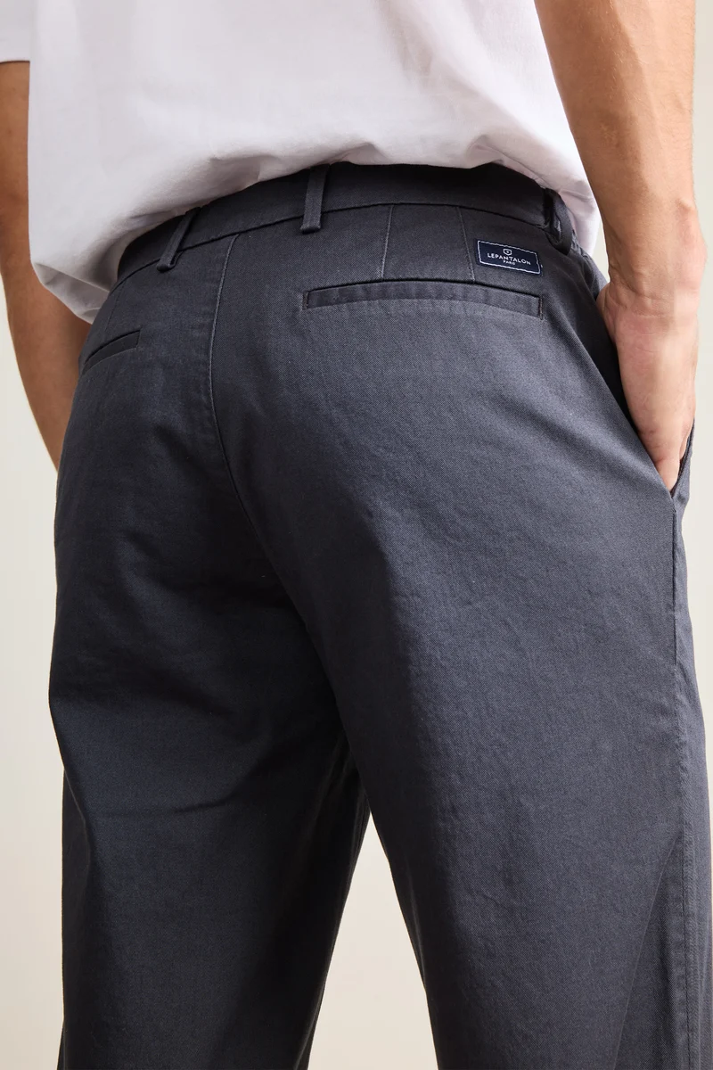 Chino easy carotte gris anthracite