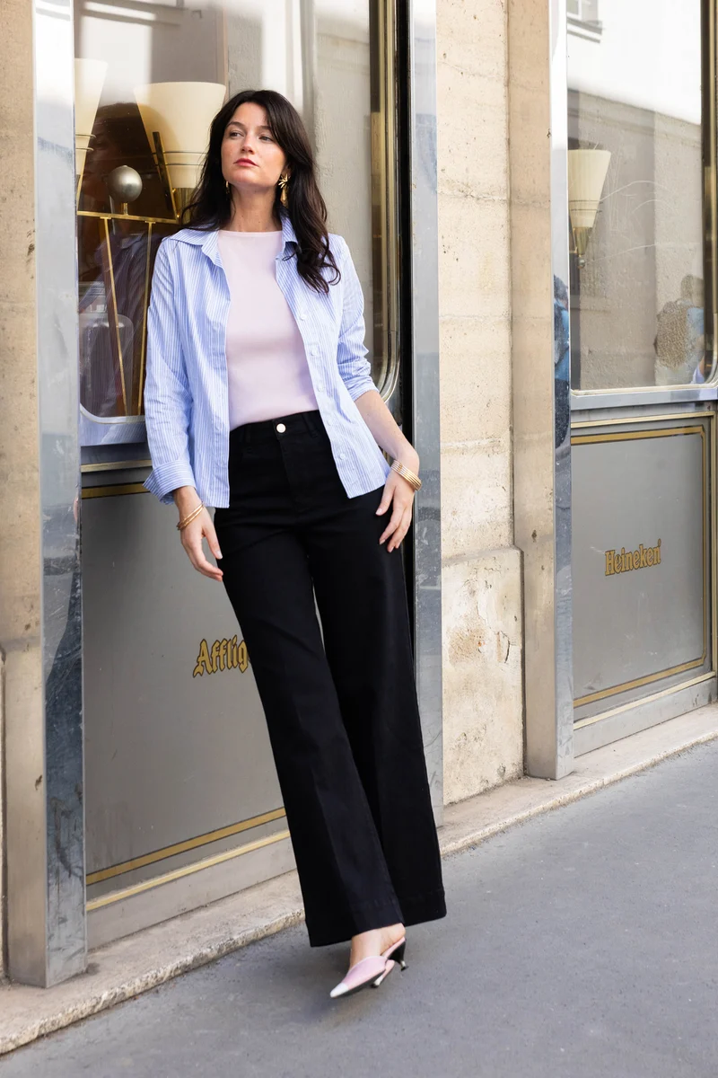 Jean wideleg noir