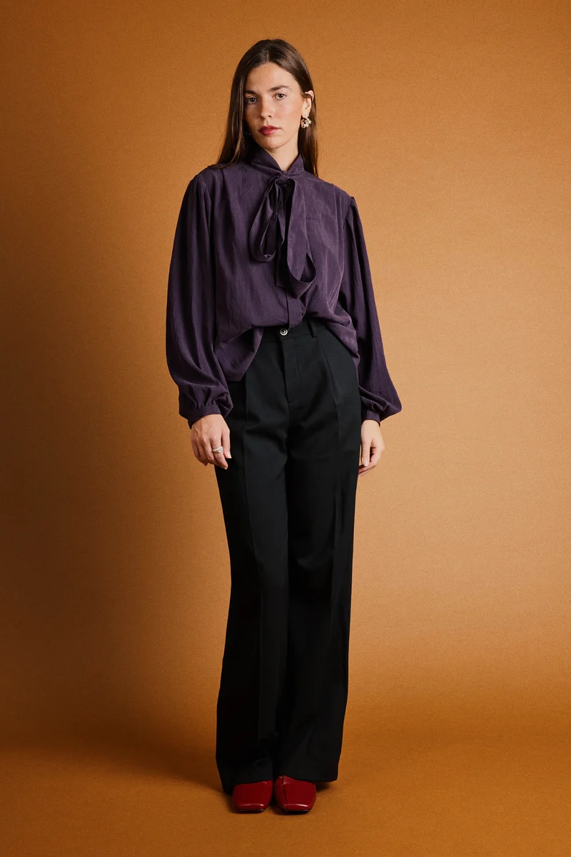 Pantalon palazzo noir