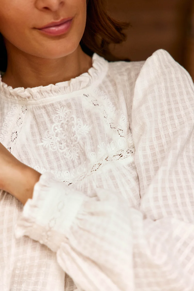 Birsena - Blouse en dentelle