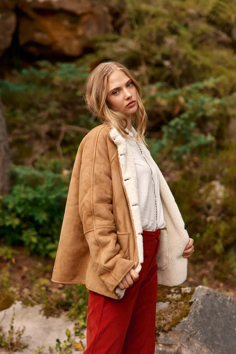 Nathalie - Manteau réversible