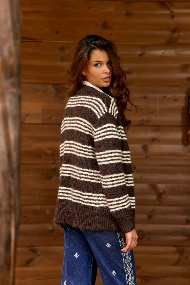 Merel - Gilet à rayures