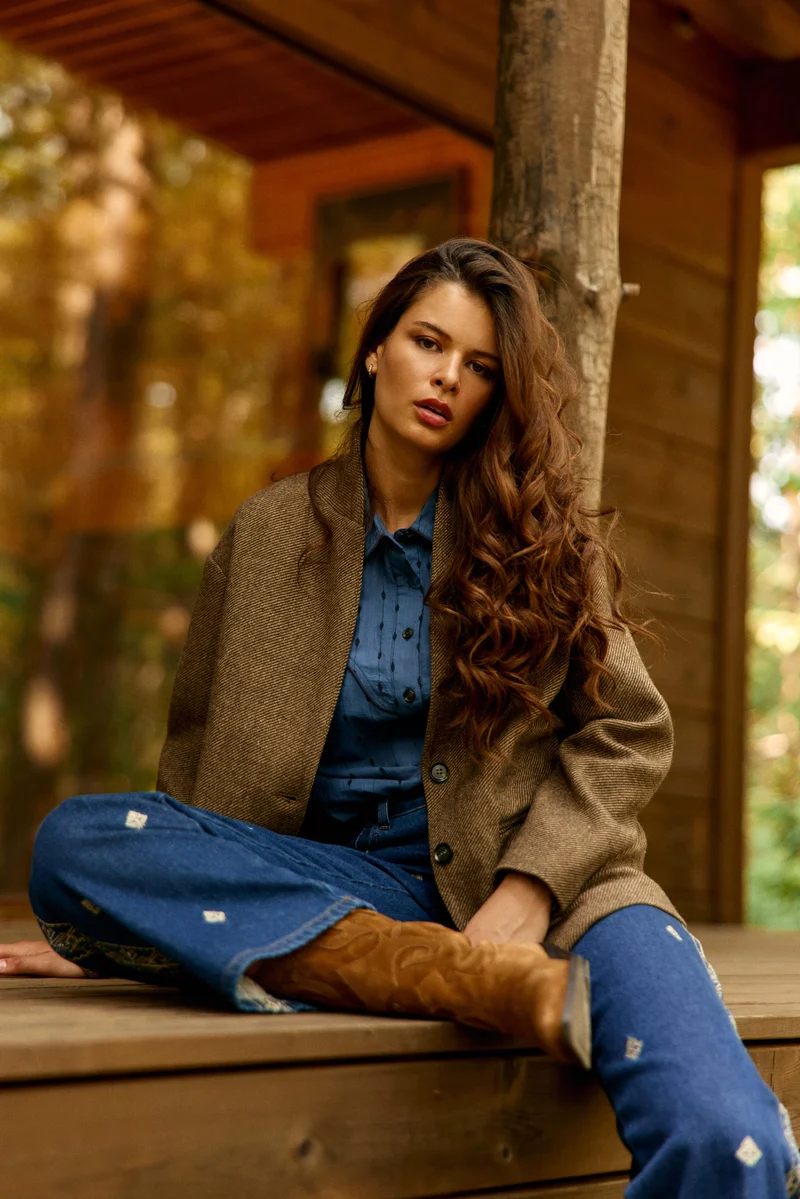 Vicka - Veste chevron