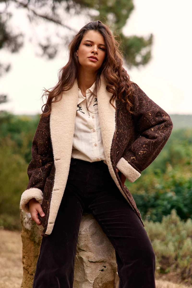 Noelia - Manteau en jacquard