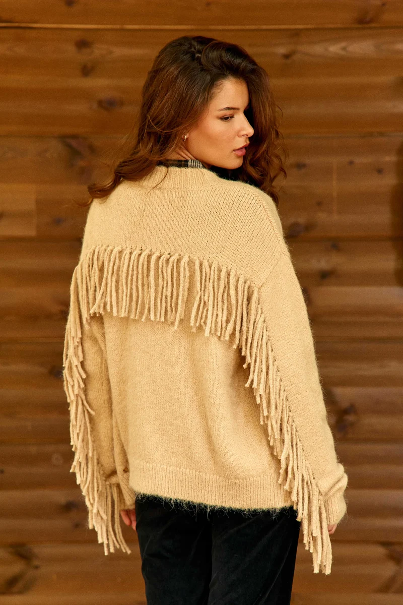 Mery - Gilet à franges