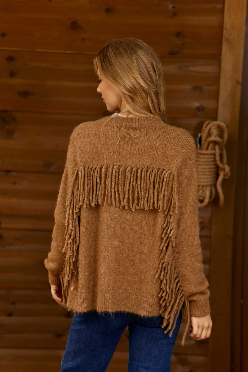 Mery - Gilet à franges