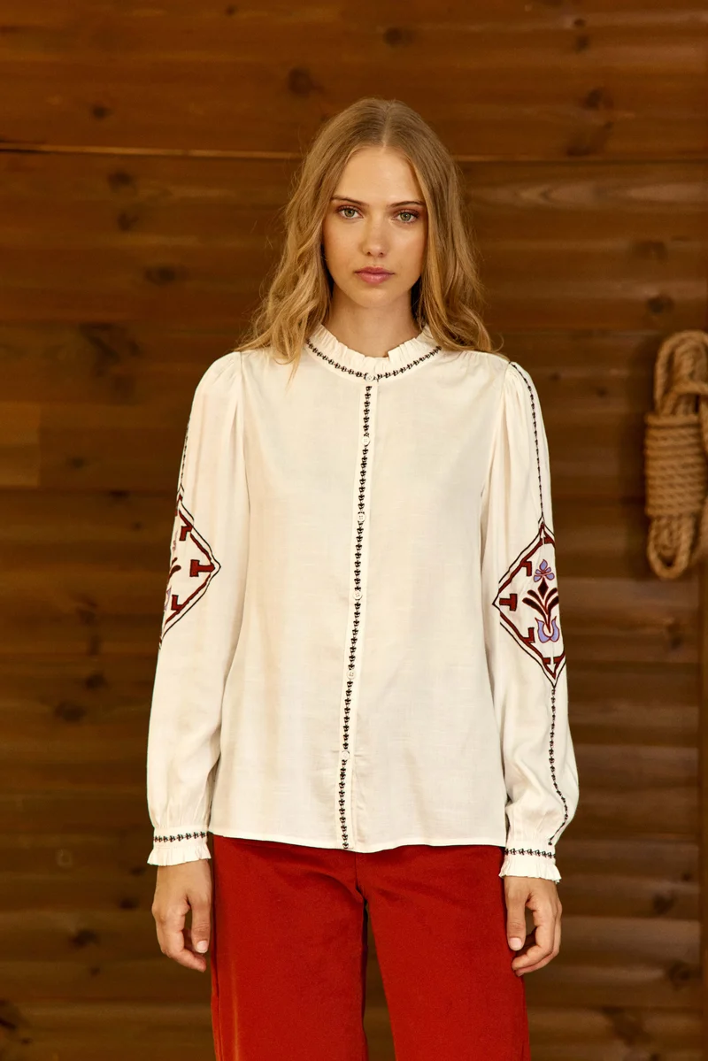 Bina - Blouse à volants