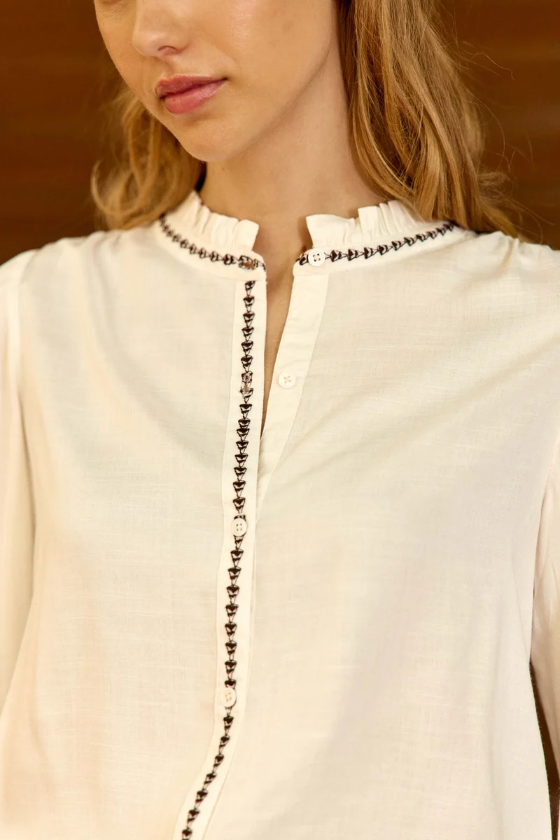 Bina - Blouse à volants