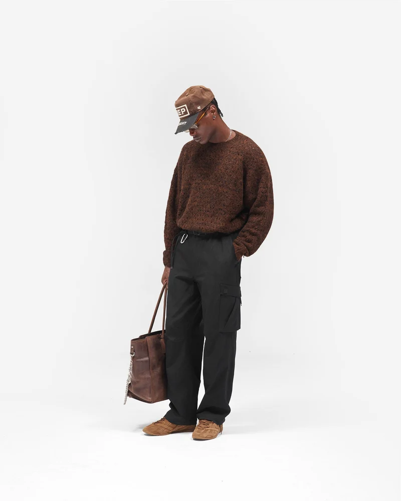 Nylon Cargo Pant - Black