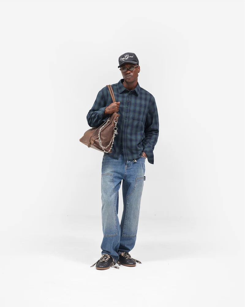 R2 Carpenter Panel Denim - Rinse Blue