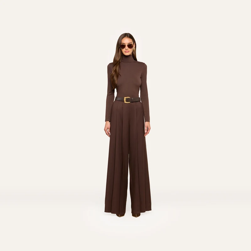 Nova Pleated Wide-Leg Pant