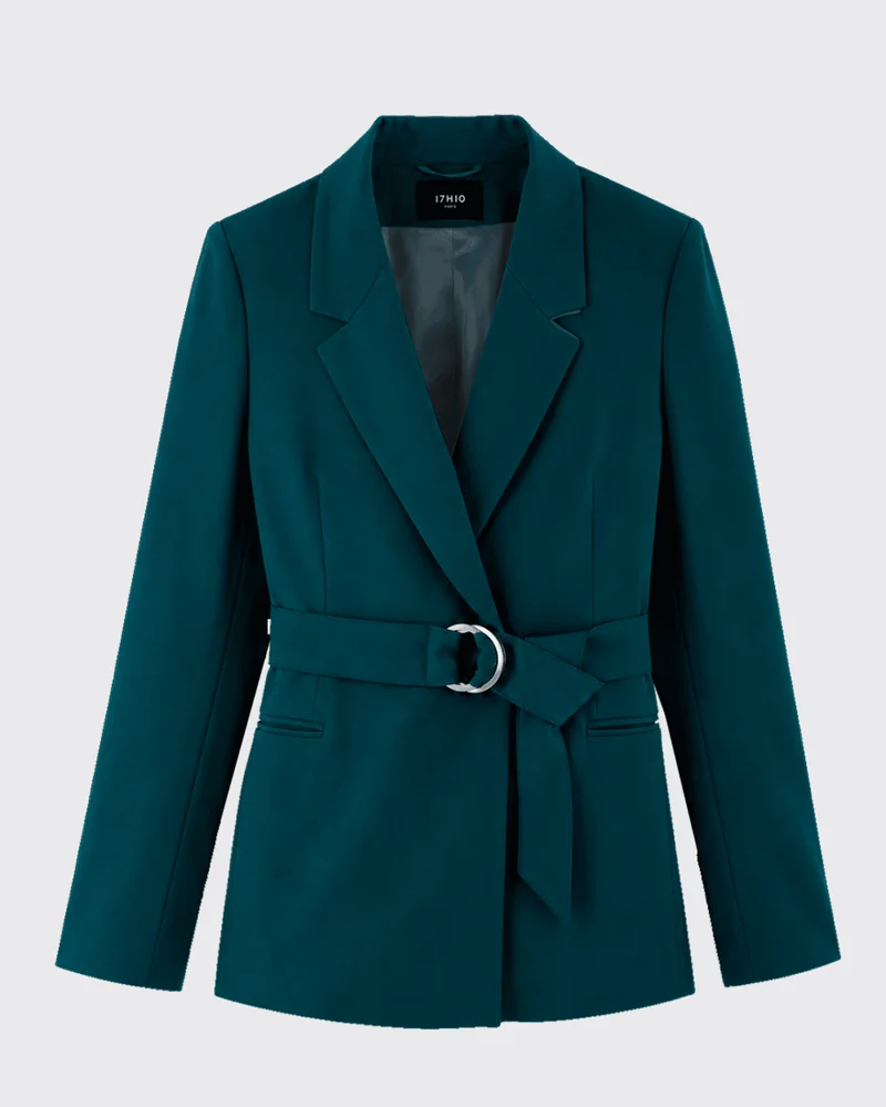 Veste ceinturée Olbia - Teal