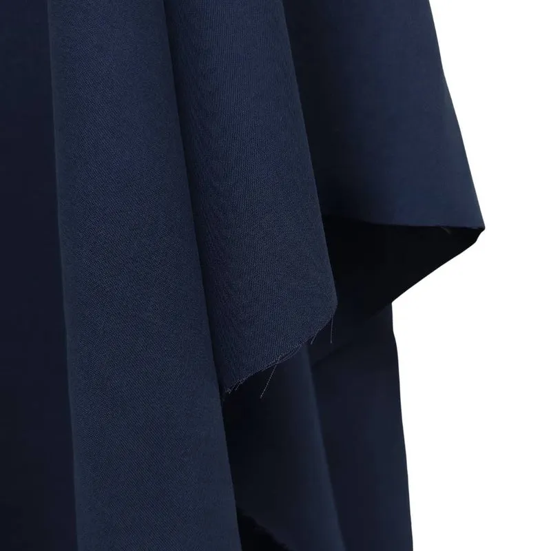 Sergé léger de Tencel™ | Bleu marine | 129 cm | FIN DE ROULEAU