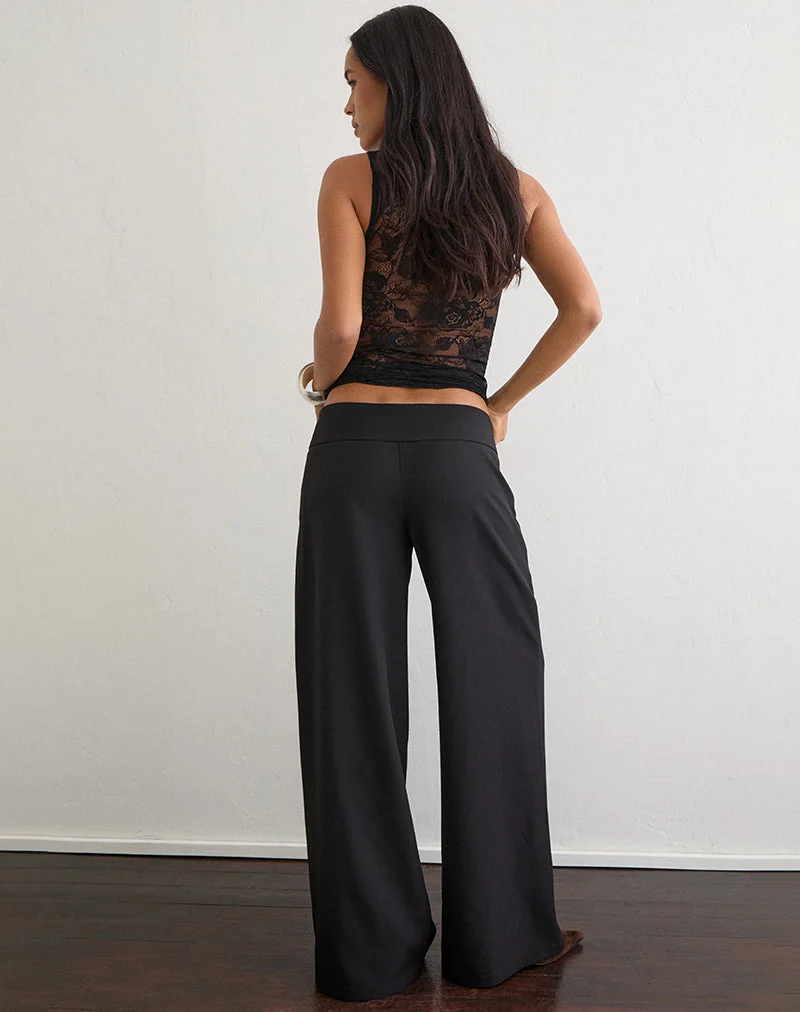 Pantalon Andota à clous, noir sur mesure