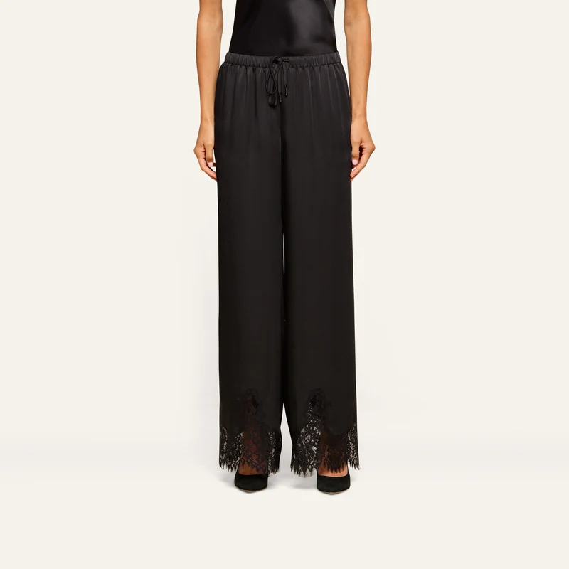Mirel Satin Lace Pant