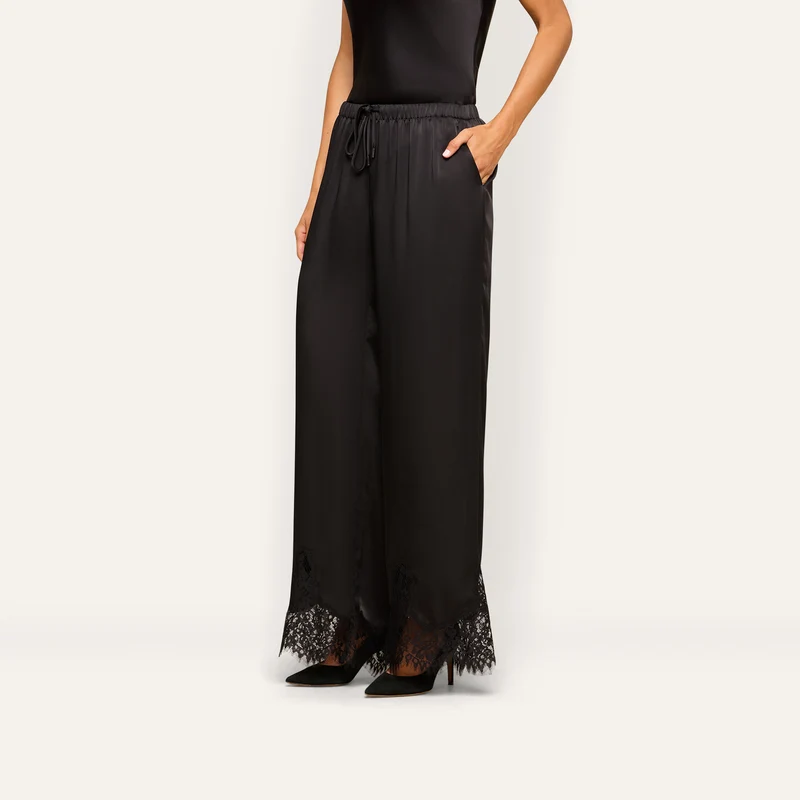 Mirel Satin Lace Pant