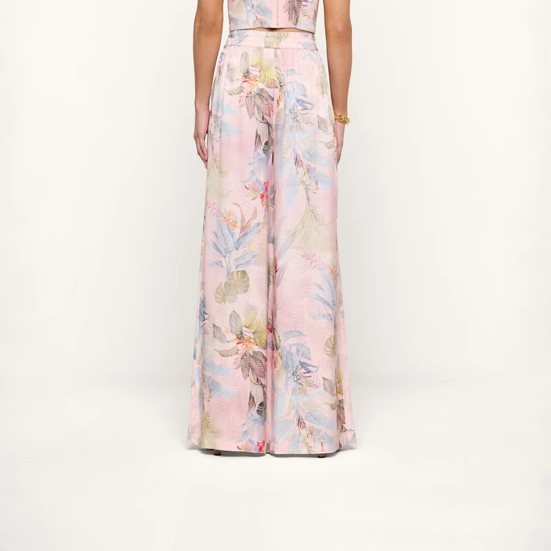 Lillian Satin Wide-Leg Pant