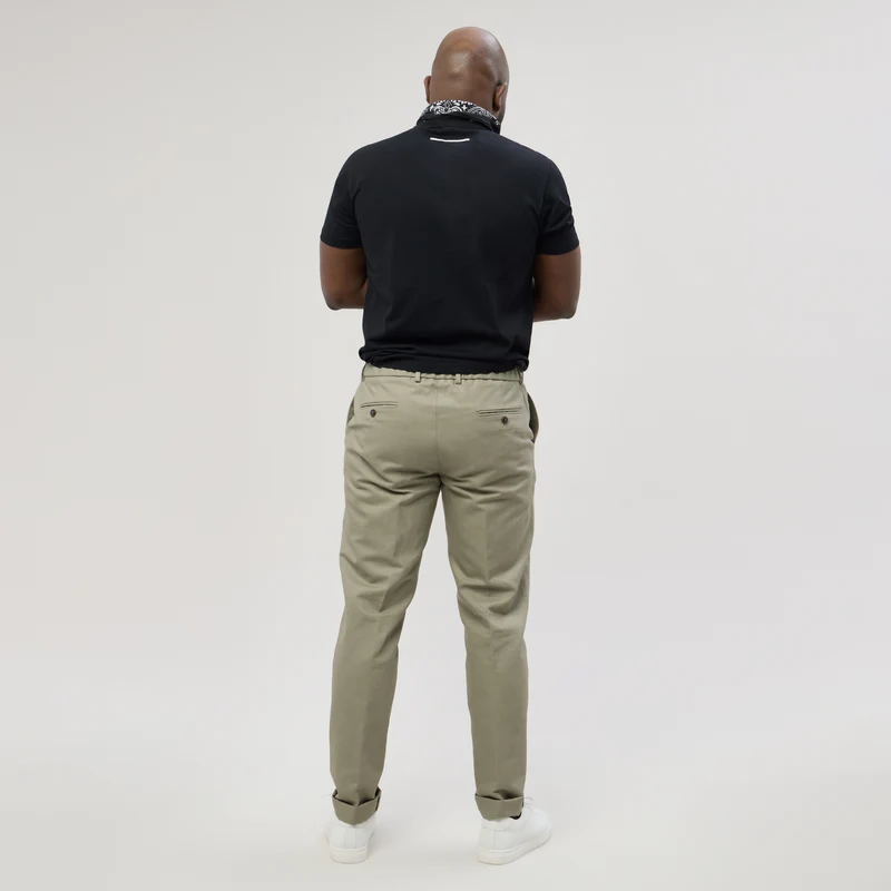 Pantalon à lacet Amovible "Porticcio" Café