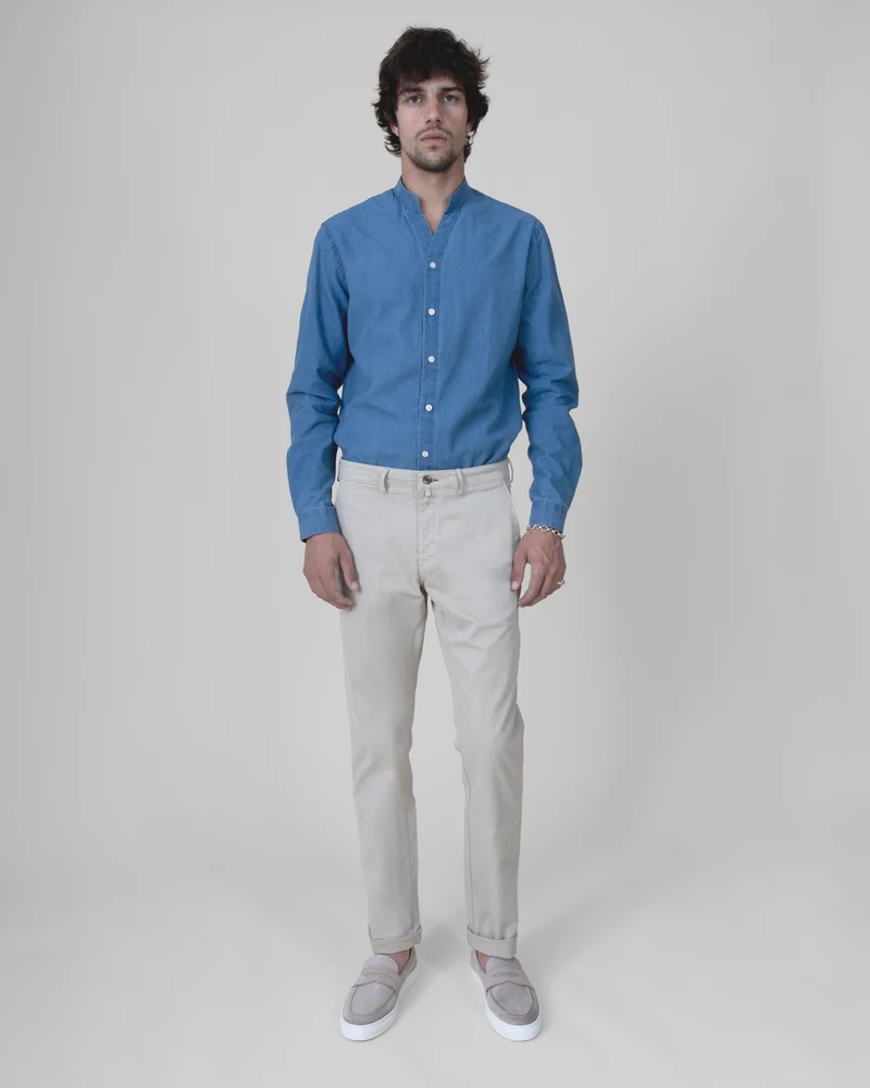 Pantalon "Pornichet E26" Chino Beige Coupe Classique