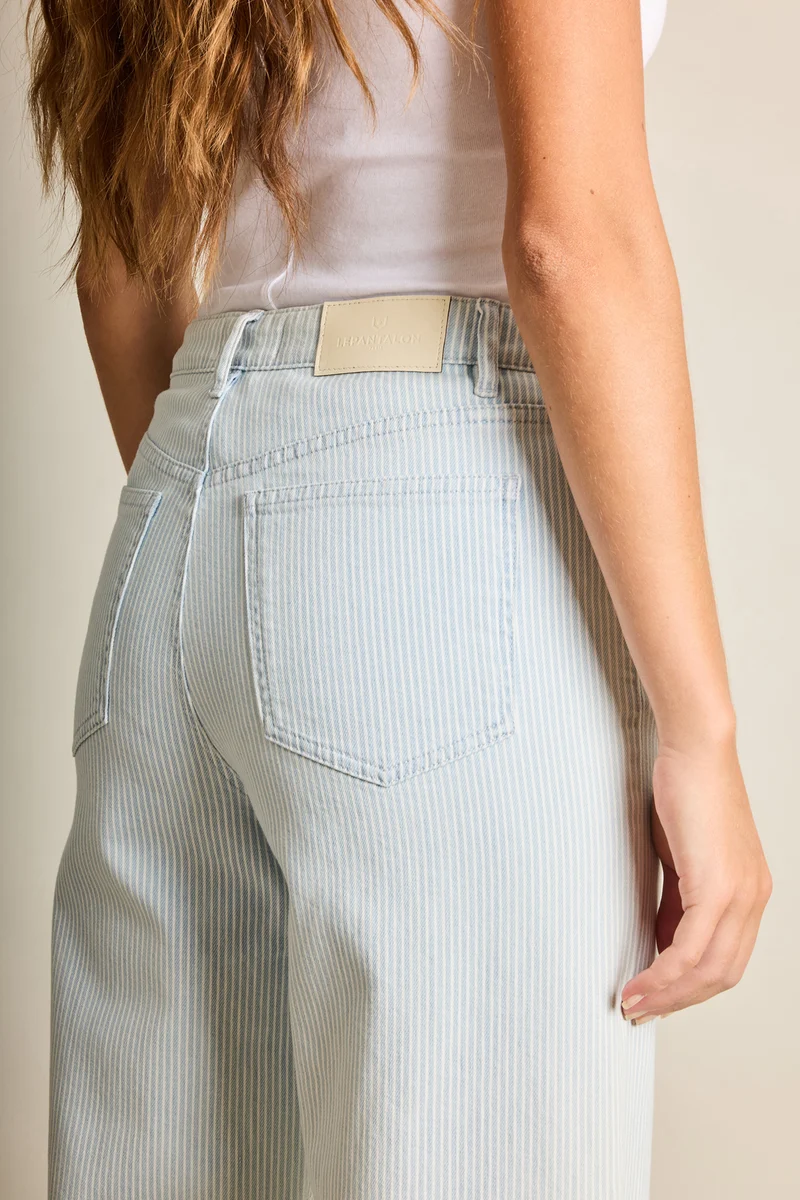 Jean flare rayé