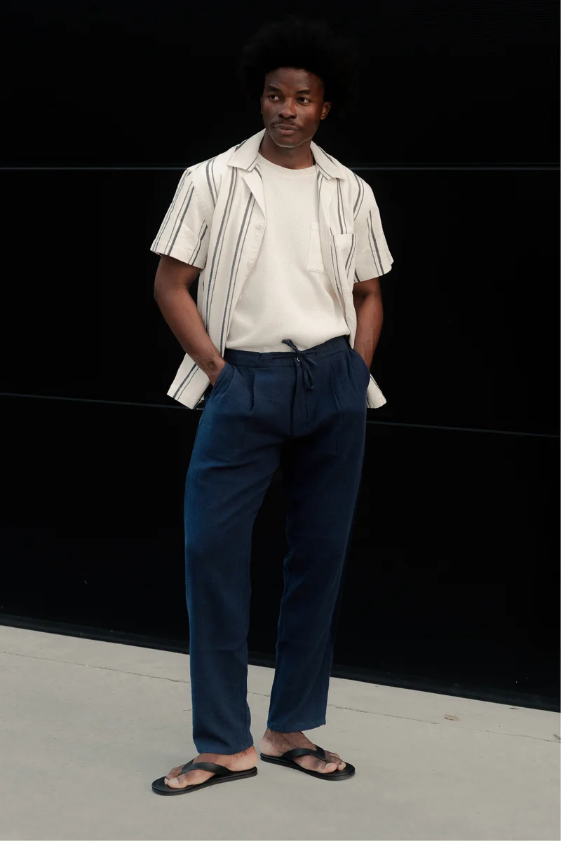 Jogpant aéré indigo
