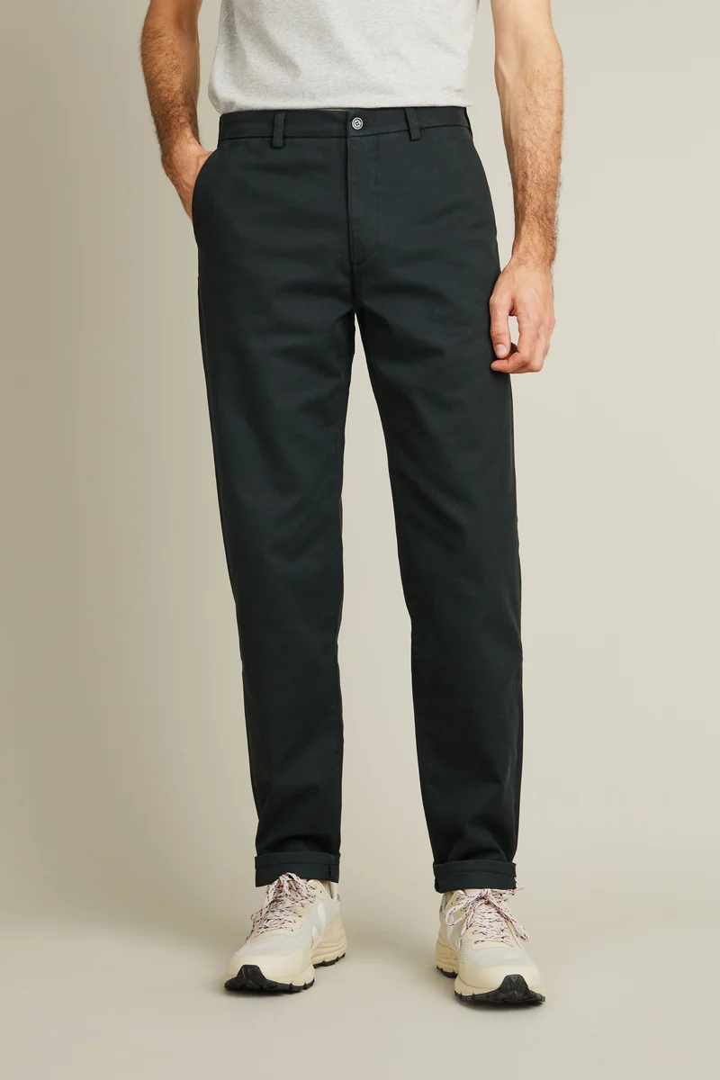 Chino droit vert anglais