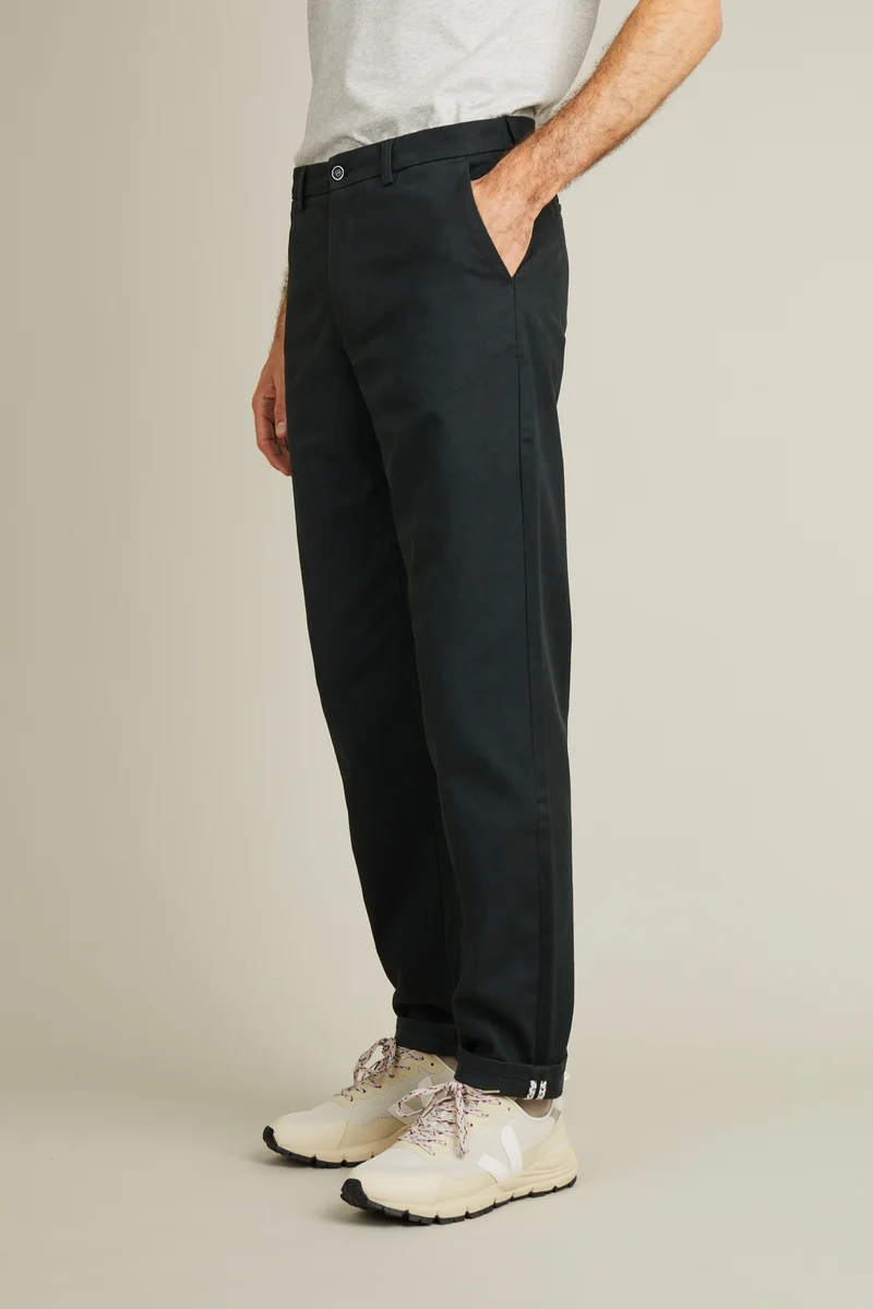 Chino droit vert anglais