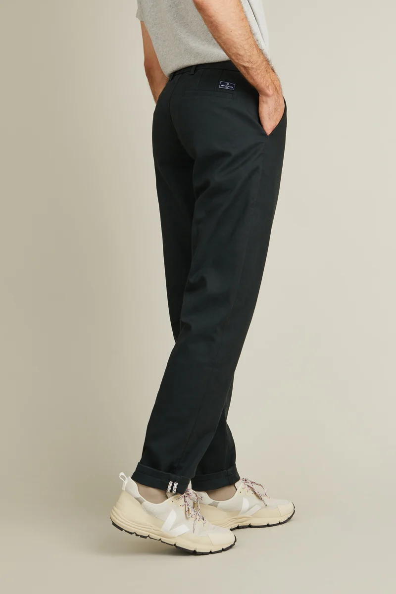 Chino droit vert anglais