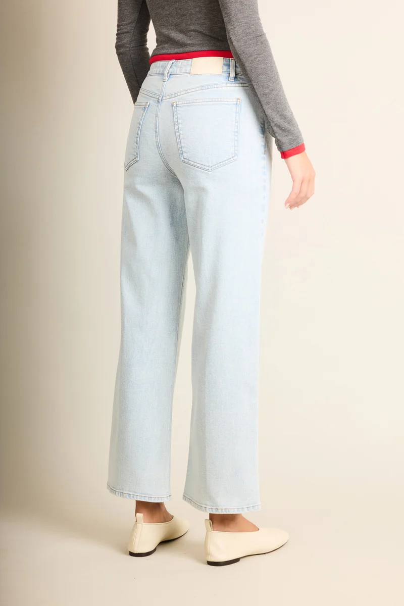 Jean flare ice blue