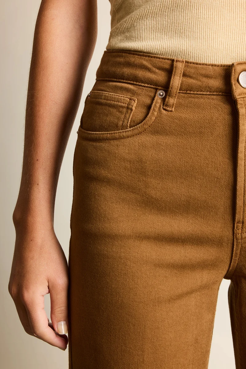 Jean flare caramel